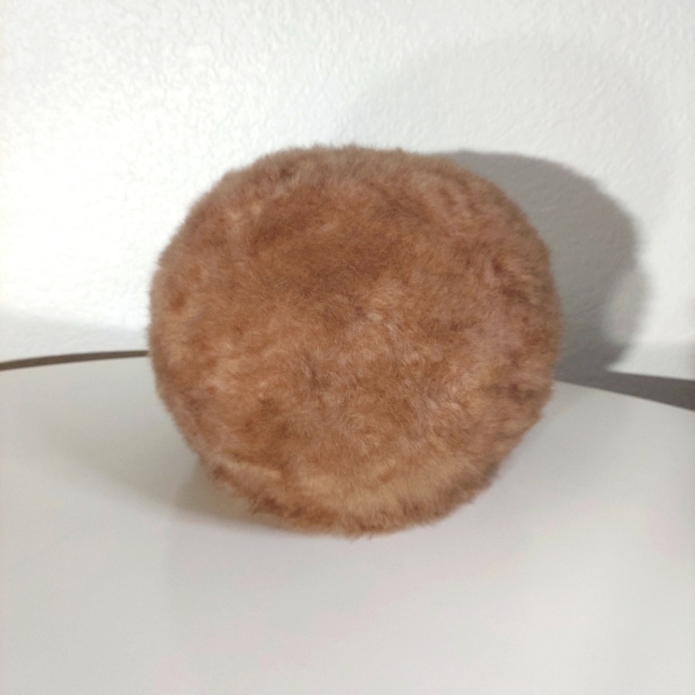 Leslie James Best Apparel Vintage 1960's Tan Mohair Hat - Picture 3 of 12